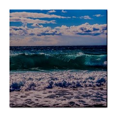 Wave Foam Spray Sea Water Nature Tile Coasters by Amaryn4rt