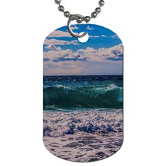 Wave Foam Spray Sea Water Nature Dog Tag (two Sides)