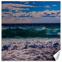 Wave Foam Spray Sea Water Nature Canvas 20  X 20  