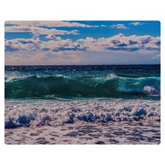 Wave Foam Spray Sea Water Nature Double Sided Flano Blanket (medium)  by Amaryn4rt