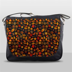 Pattern Background Ethnic Tribal Messenger Bags