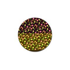 Flowers Roses Floral Flowery Golf Ball Marker by Amaryn4rt