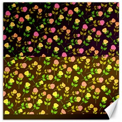 Flowers Roses Floral Flowery Canvas 16  X 16   by Amaryn4rt