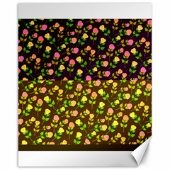 Flowers Roses Floral Flowery Canvas 16  X 20   by Amaryn4rt