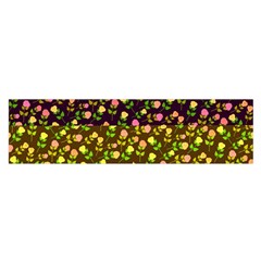 Flowers Roses Floral Flowery Satin Scarf (oblong) by Amaryn4rt