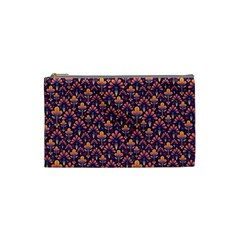 Abstract Background Floral Pattern Cosmetic Bag (small)  by Amaryn4rt