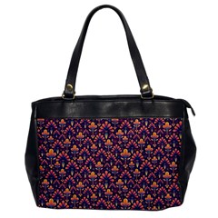 Abstract Background Floral Pattern Office Handbags by Amaryn4rt