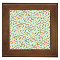 Flowers Roses Floral Flowery Framed Tiles