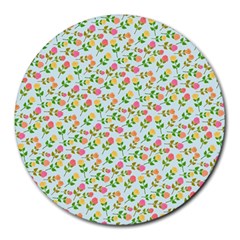 Flowers Roses Floral Flowery Round Mousepads