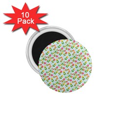 Flowers Roses Floral Flowery 1.75  Magnets (10 pack) 