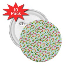 Flowers Roses Floral Flowery 2.25  Buttons (10 pack) 