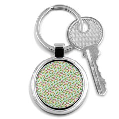 Flowers Roses Floral Flowery Key Chains (Round) 