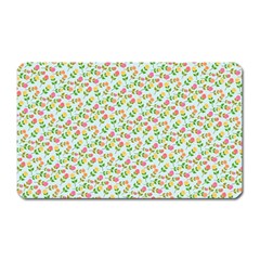 Flowers Roses Floral Flowery Magnet (Rectangular)