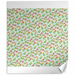 Flowers Roses Floral Flowery Canvas 8  x 10 