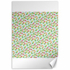 Flowers Roses Floral Flowery Canvas 12  x 18  