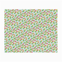 Flowers Roses Floral Flowery Small Glasses Cloth (2-Side)