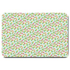 Flowers Roses Floral Flowery Large Doormat 