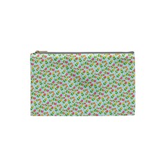 Flowers Roses Floral Flowery Cosmetic Bag (Small) 