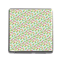 Flowers Roses Floral Flowery Memory Card Reader (Square)