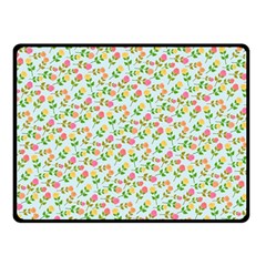 Flowers Roses Floral Flowery Fleece Blanket (Small)