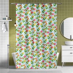 Flowers Roses Floral Flowery Shower Curtain 48  x 72  (Small) 