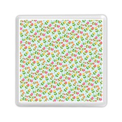 Flowers Roses Floral Flowery Memory Card Reader (Square) 