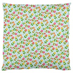 Flowers Roses Floral Flowery Large Cushion Case (One Side)