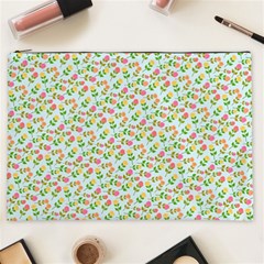 Flowers Roses Floral Flowery Cosmetic Bag (XXL) 