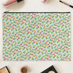 Flowers Roses Floral Flowery Cosmetic Bag (XXXL) 