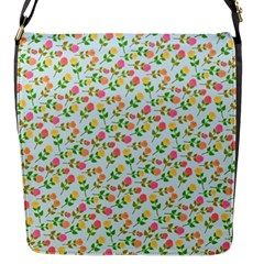 Flowers Roses Floral Flowery Flap Messenger Bag (S)