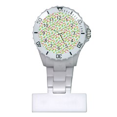 Flowers Roses Floral Flowery Plastic Nurses Watch