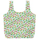 Flowers Roses Floral Flowery Full Print Recycle Bags (L)  Front