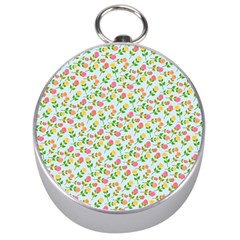 Flowers Roses Floral Flowery Silver Compasses