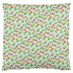 Flowers Roses Floral Flowery Standard Flano Cushion Case (Two Sides)