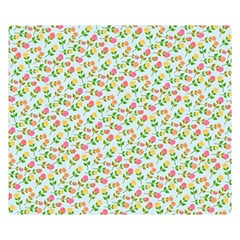 Flowers Roses Floral Flowery Double Sided Flano Blanket (Small) 