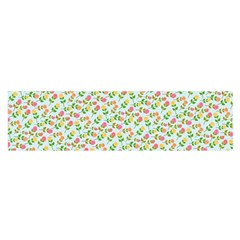 Flowers Roses Floral Flowery Satin Scarf (Oblong)