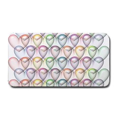 Valentine Hearts 3d Valentine S Day Medium Bar Mats by Amaryn4rt