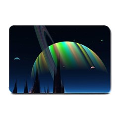 Planets In Space Stars Small Doormat 