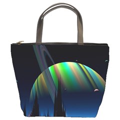 Planets In Space Stars Bucket Bags