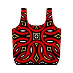 Traditional Art Pattern Full Print Recycle Bags (M)  Front