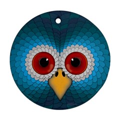 Bird Eyes Abstract Ornament (round) by Amaryn4rt