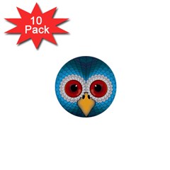 Bird Eyes Abstract 1  Mini Buttons (10 Pack)  by Amaryn4rt