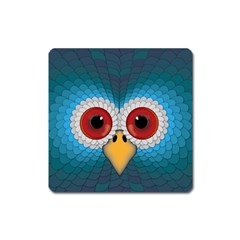 Bird Eyes Abstract Square Magnet by Amaryn4rt