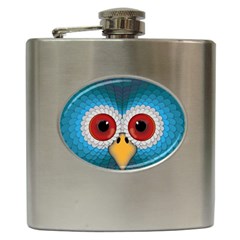 Bird Eyes Abstract Hip Flask (6 Oz) by Amaryn4rt