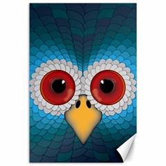 Bird Eyes Abstract Canvas 24  X 36  by Amaryn4rt