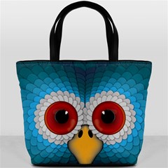 Bird Eyes Abstract Bucket Bags