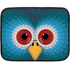 Bird Eyes Abstract Fleece Blanket (mini) by Amaryn4rt