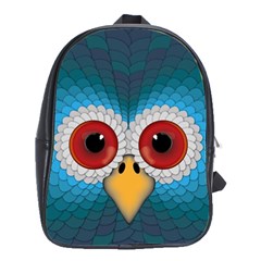 Bird Eyes Abstract School Bags(large) 