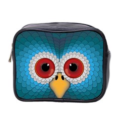 Bird Eyes Abstract Mini Toiletries Bag 2-side