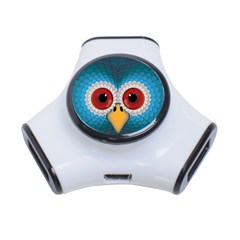 Bird Eyes Abstract 3-port Usb Hub